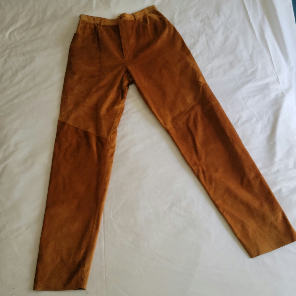 NWT Ann Taylor Chestnut Suede pants Size 10